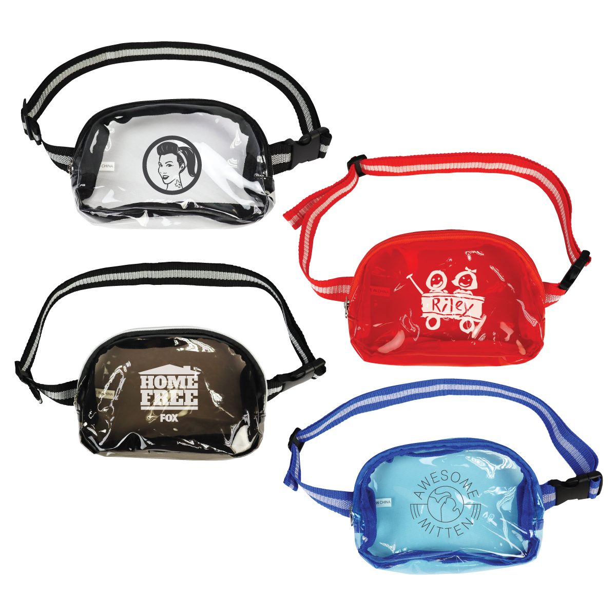 Soft TPU Crossbody Clear Stadium Sling Fanny Waist Pack 1