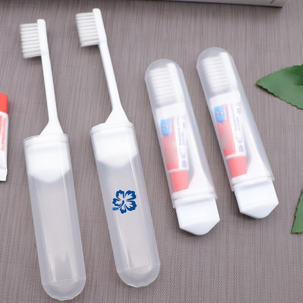 Portable Folding Toothbrush with Toothpaste 2