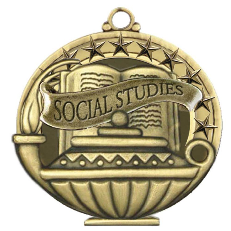 Social Studies Academic Performance Medallion (2")