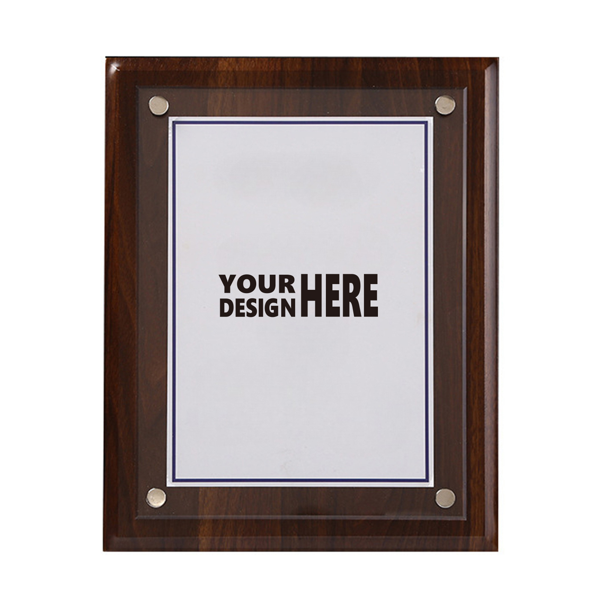 MOQ50 Custom Wooden Acrylic Award Plaque For Recognition 2