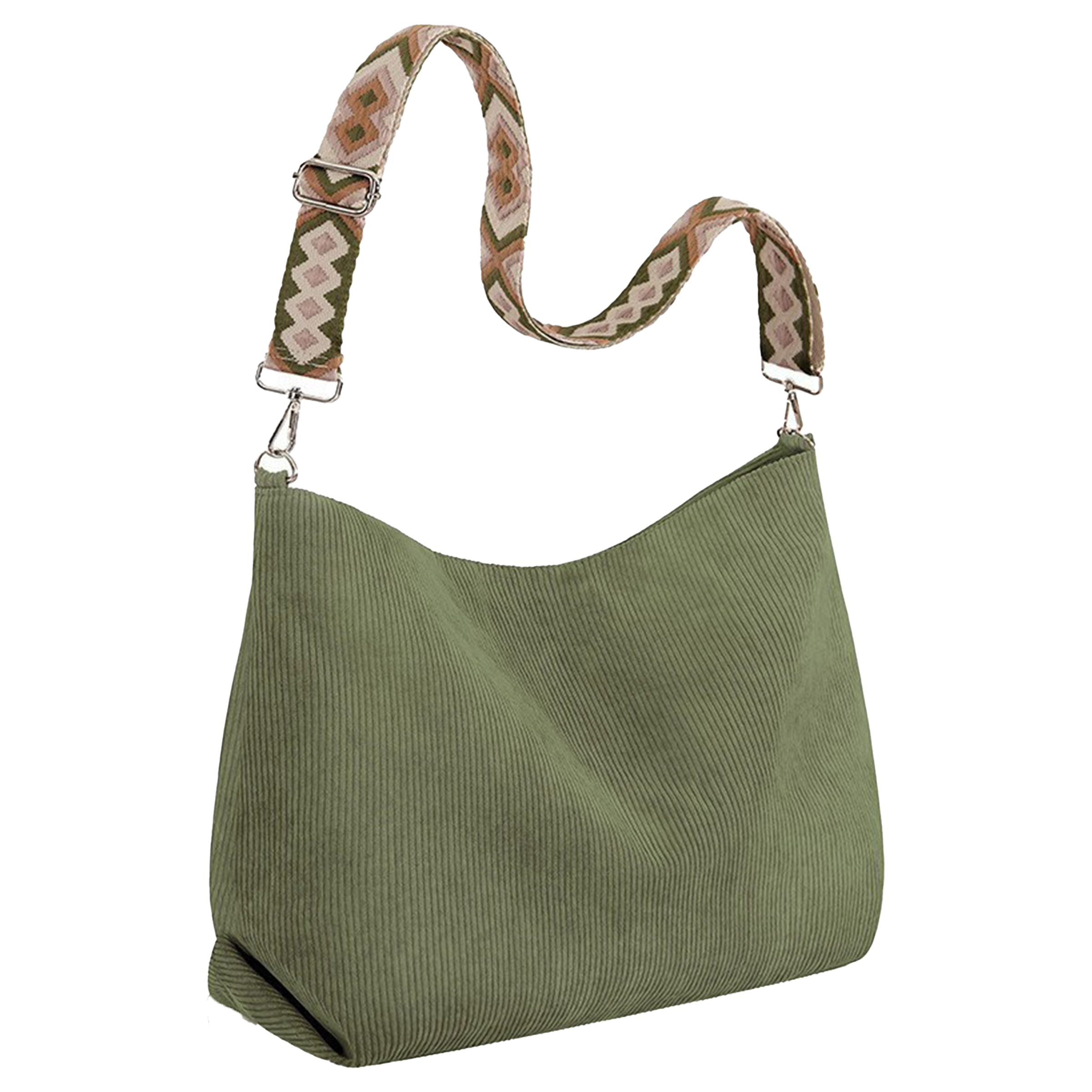 Corduroy Large Capacity Adjustable Mailman Bag 6