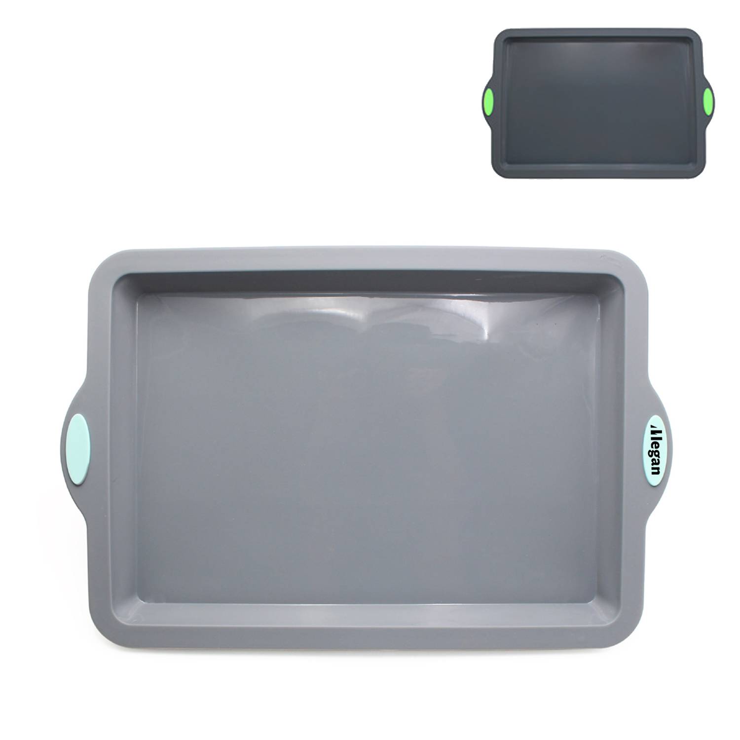 Rectangular Silicone Cookie Cake Baking Tray 12