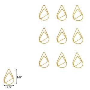 Water Drop Shaped Paper Clips In Tin Box 15