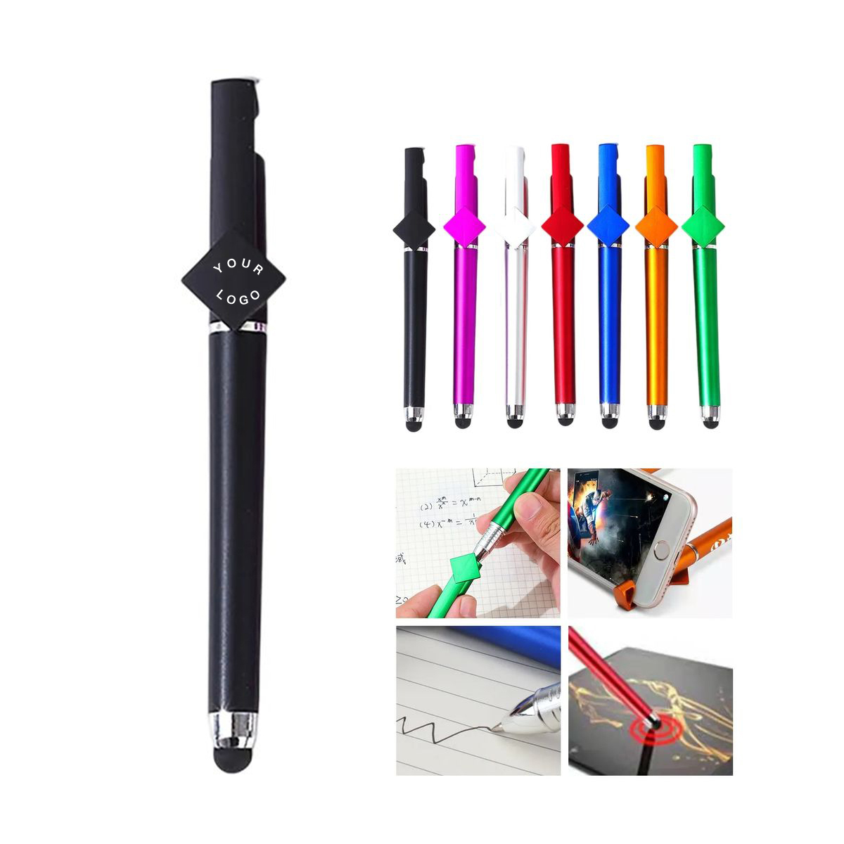 ABS Pen with QR Code and Phone Stand 4