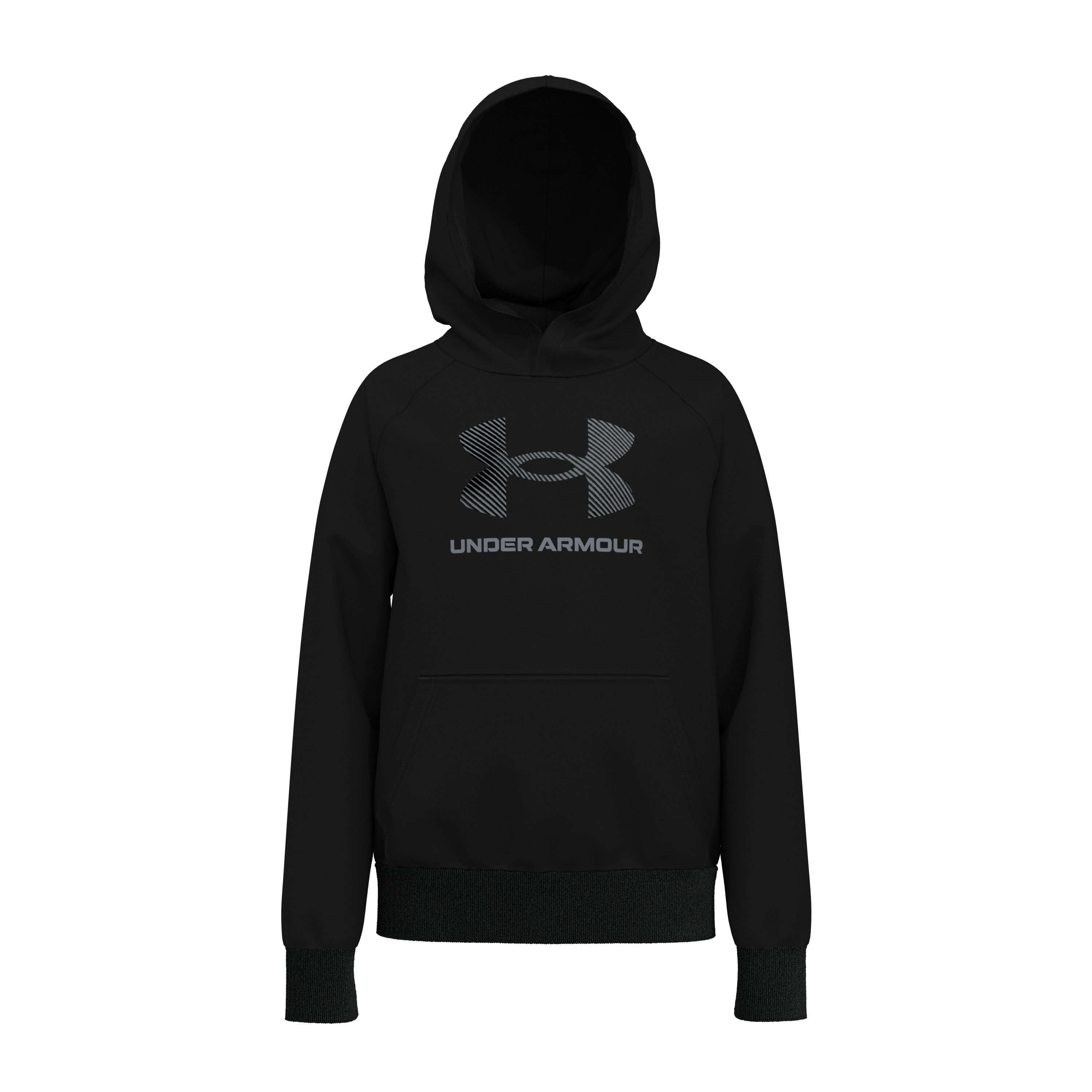 Boys' UA Rival Fleece Big Logo Print Fill Hoodie 5