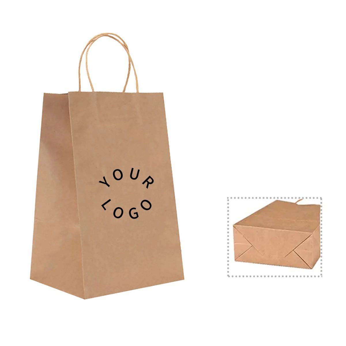 Kraft Paper Tote Eco Friendly Recyclable Bag 1