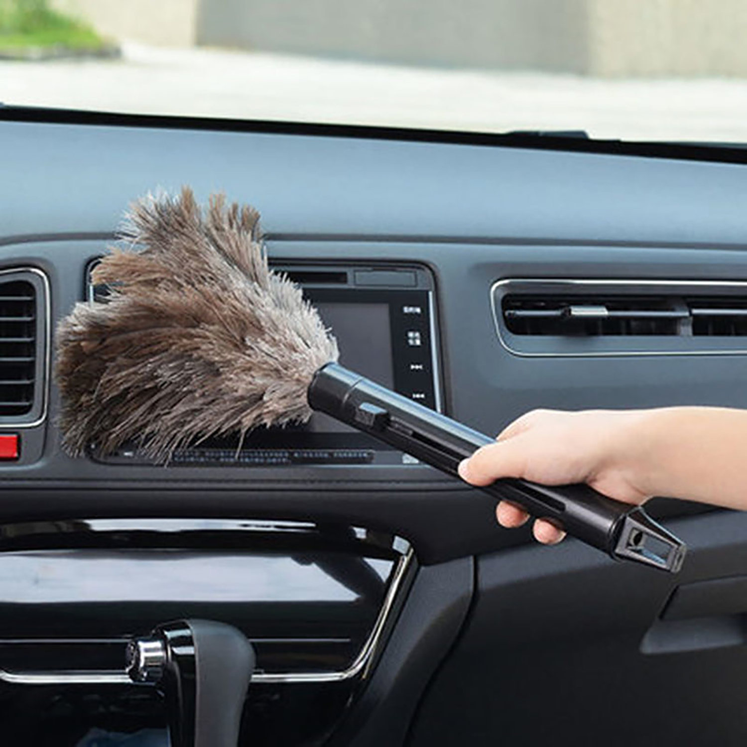 Premium Natural Ostrich Feather Duster 11