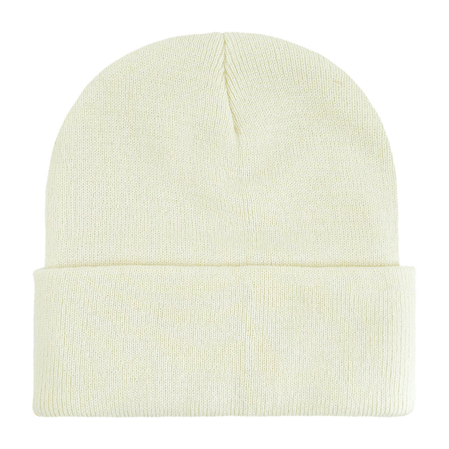 Classic Ribbed Cuffed Beanie with Custom Logo - 100% Acrylic 45