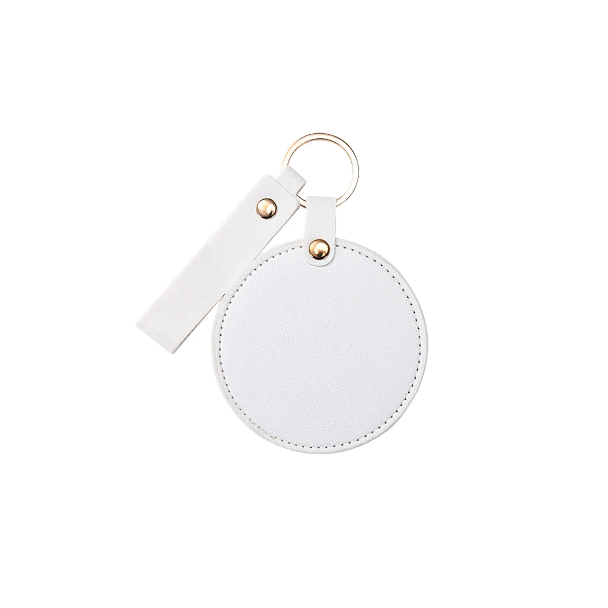 Leather Portable Makeup Mirror Case 3