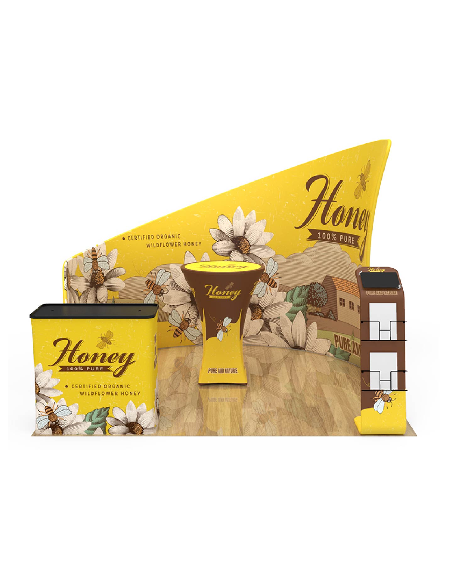 Custom Booth L Hardware 10x10 2