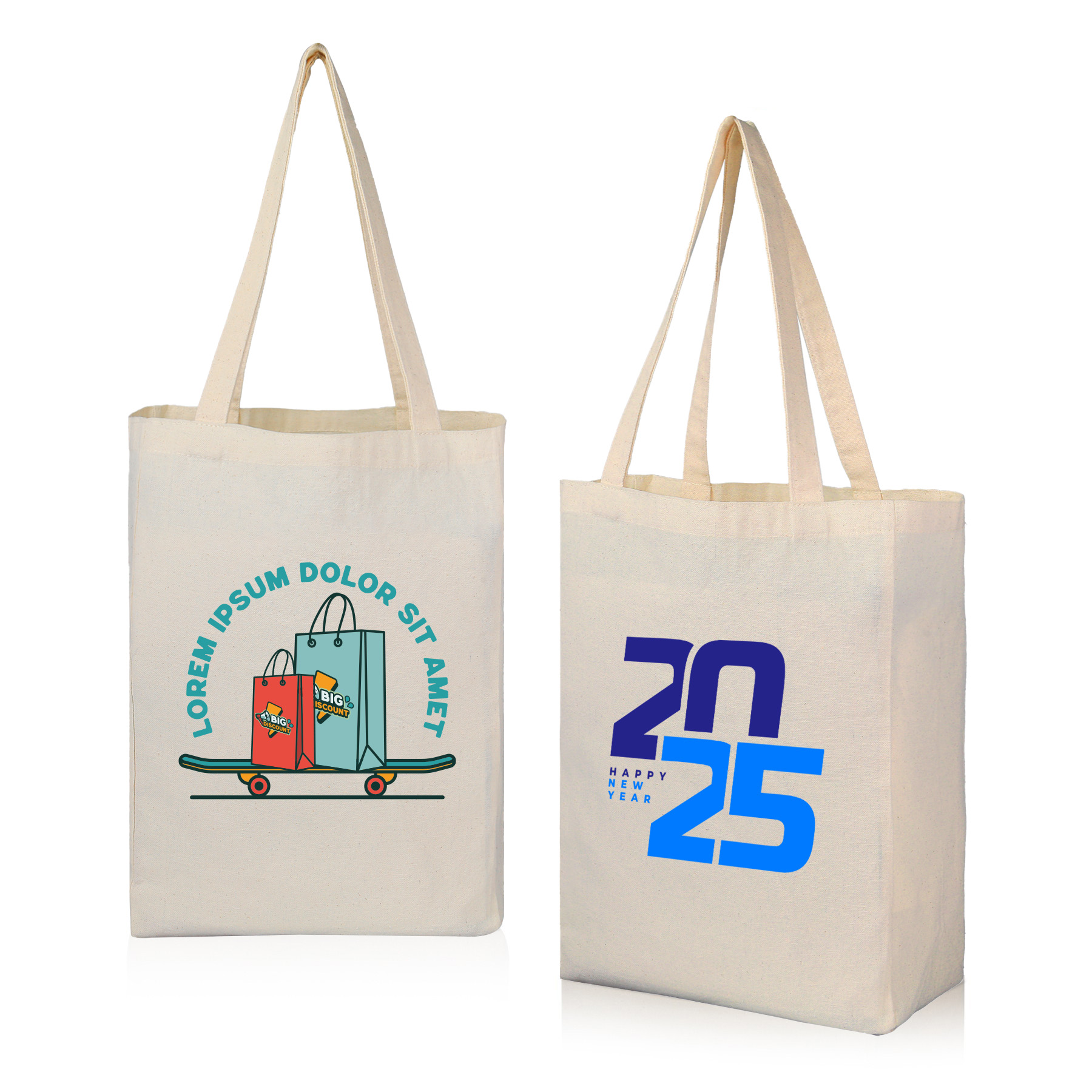 8Oz Cotton Canvas Grocery Tote Bag 2