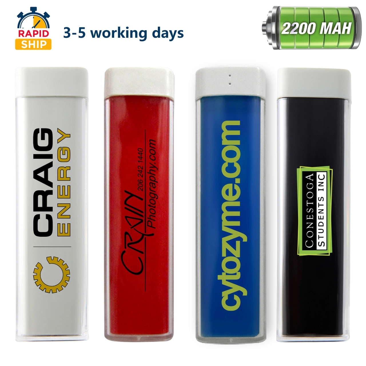 U.S Stock 2200mAh Popular Acrylic Power Bank 2