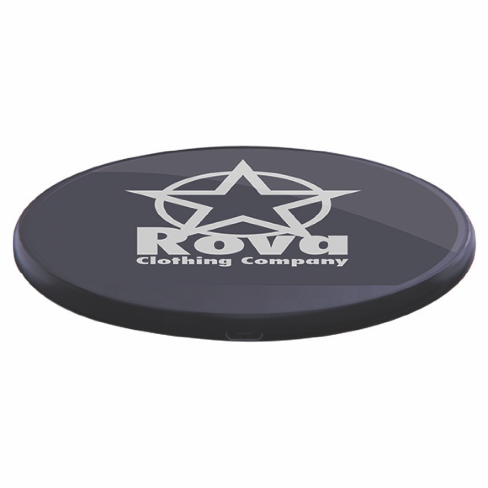 Logo Bright "Glass" Fast Speed Wireless Charger 3