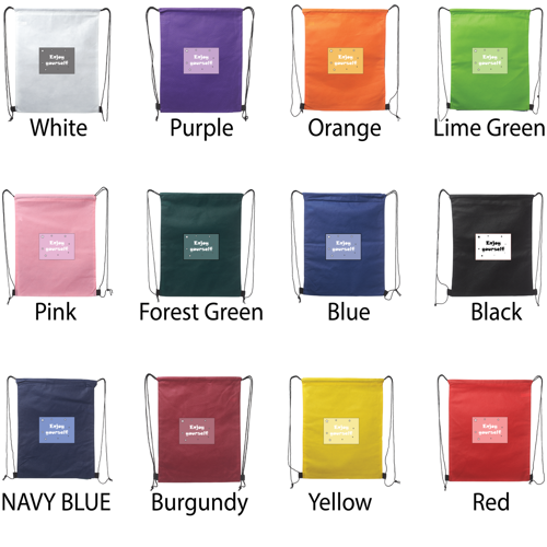 Non-Woven Polypropylene Drawstring Bag - 14.5"W x 17.5"H 15