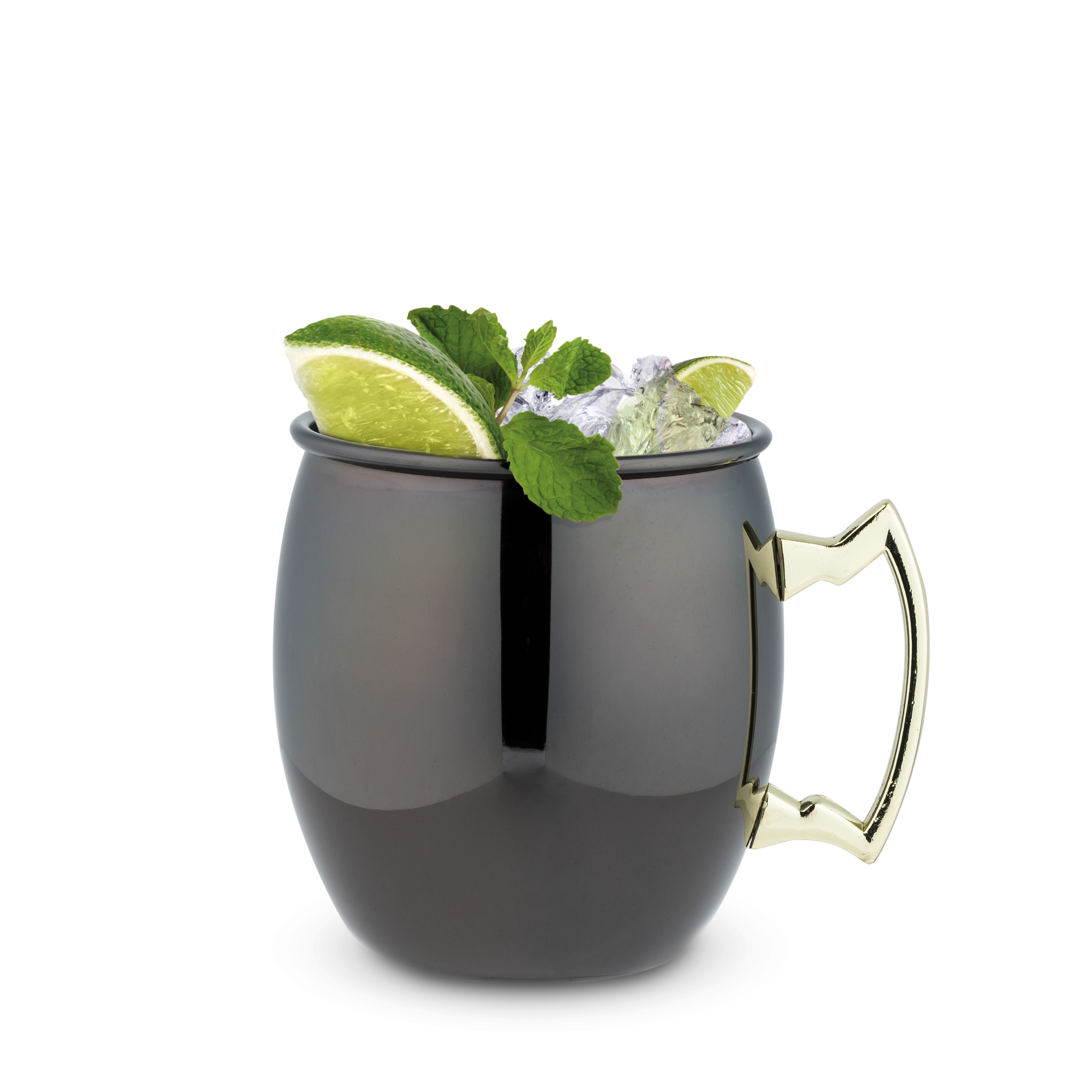 True® Black Moscow Mule Mug - Set of 2 4
