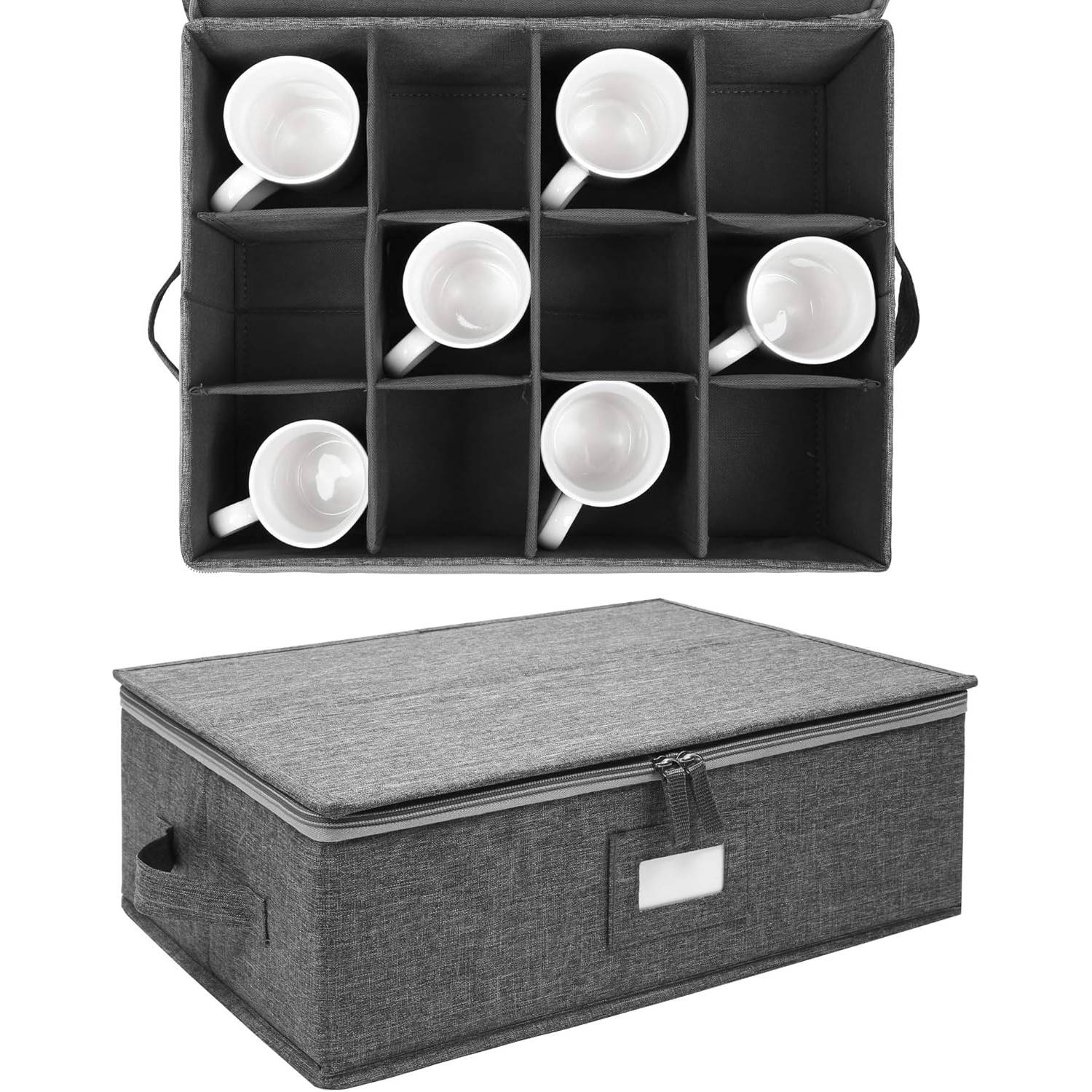 Foldable Oxford Cup Storage Box w/ Handles 3