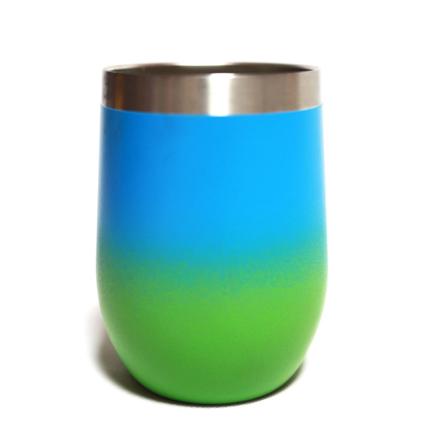 12oz Gradient Color Wine Tumbler with Lid 15