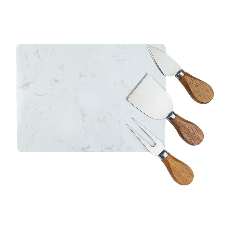 Milton 11-Piece Acacia Wood Cheese Set 13