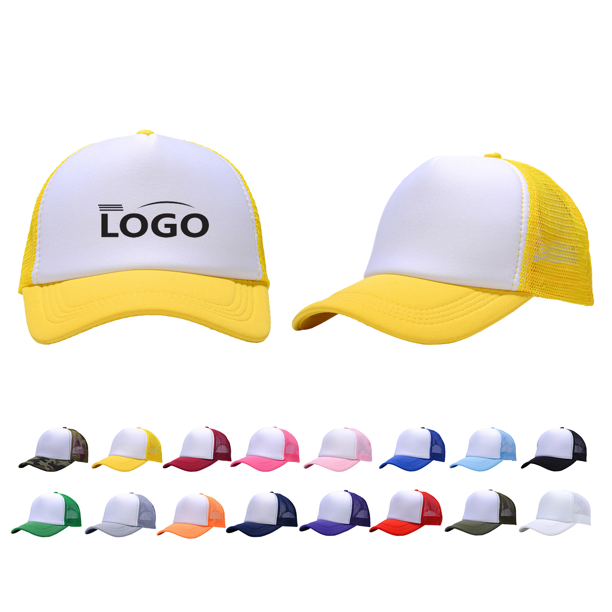 Breathable Mesh Cap Custom Logo Trucker Style 2