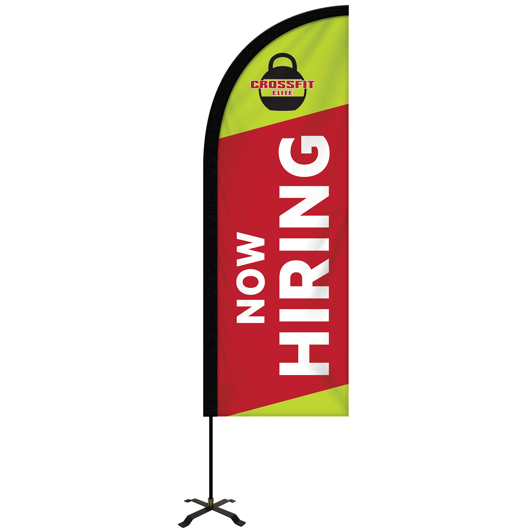 6' Portable Double Sided Half Drop Kit w/ Cross Base 5