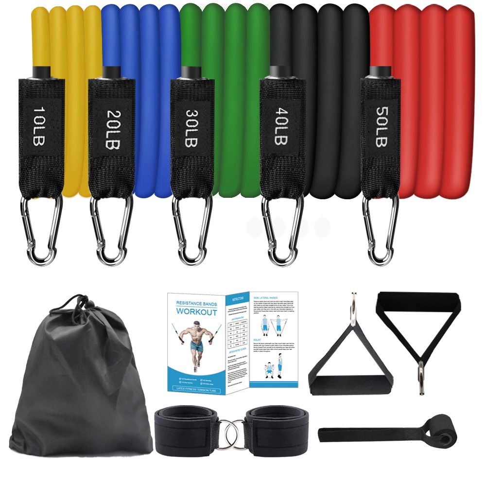 11pcs Resistance Bands Set Portable Gym Accessories Perfect 2