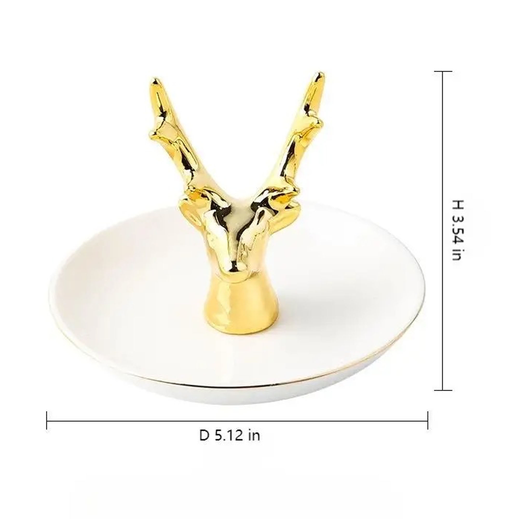 Ceramics Multi-Purpose Jewelry And Ornament Plate ?C Perfect For Display 1