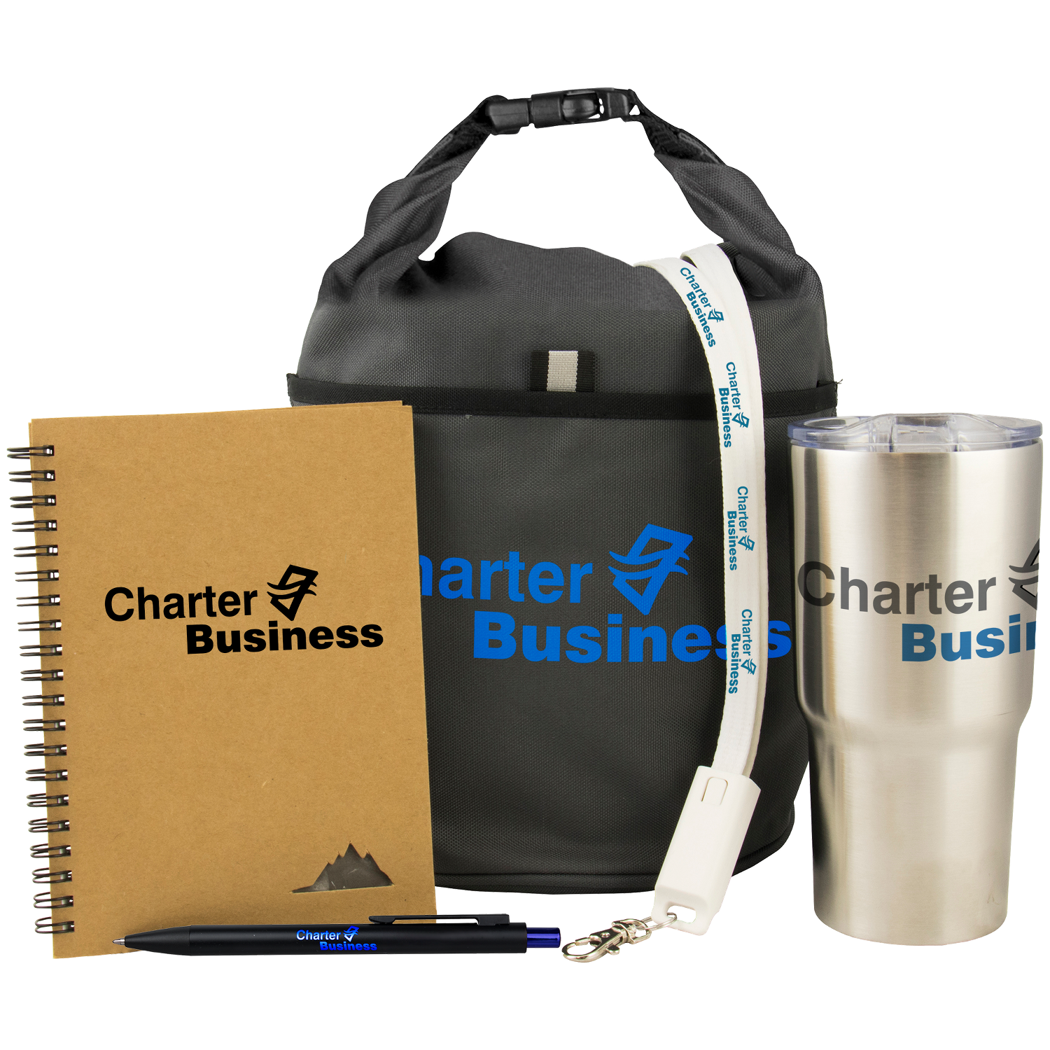 New Hire Gift Set with Lunch Bag, Tumbler & Office Tech Essentials 1