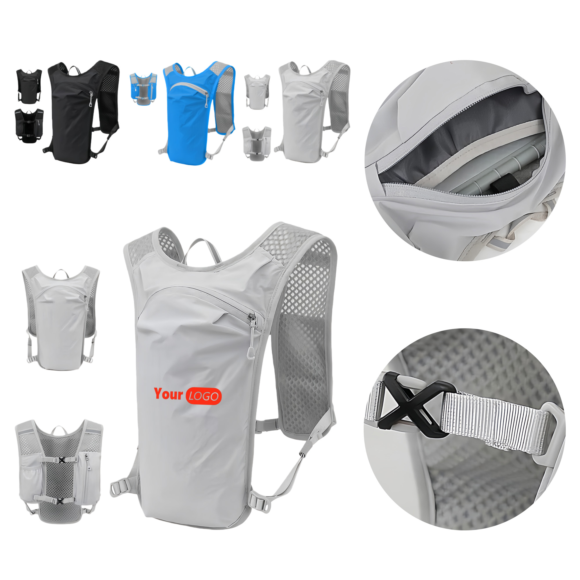 Nylon Vest Style Outdoor Backpack 2