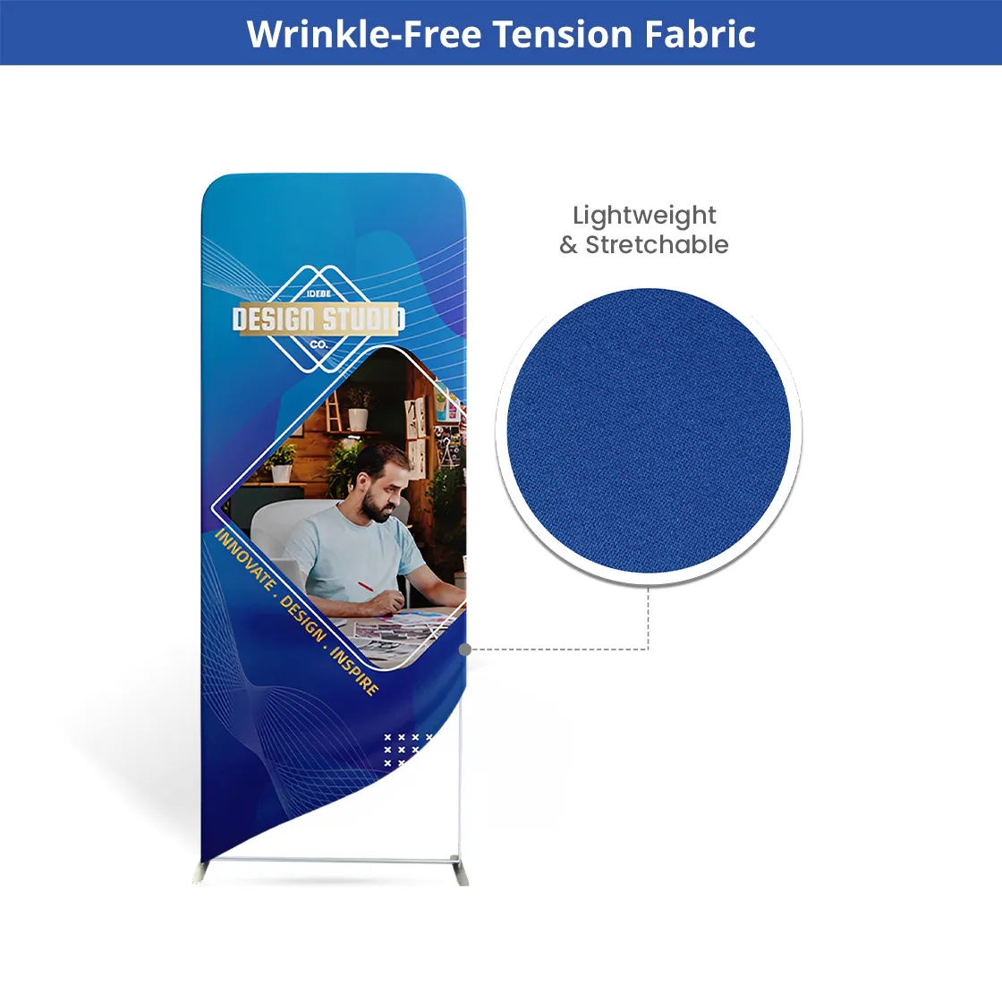 16.4x13ft Magnetic Modular Fabric Displays - L Shape 3