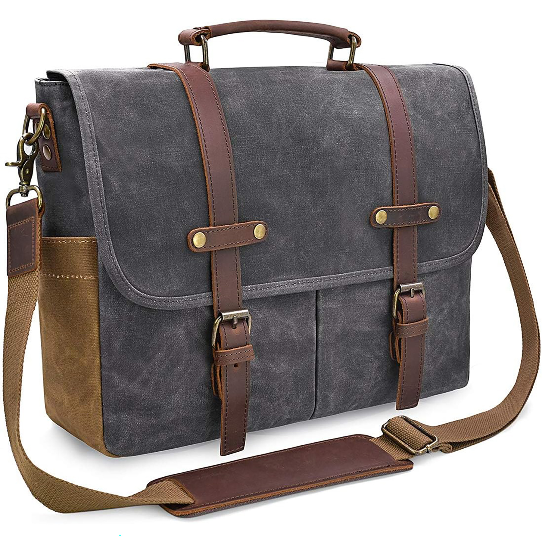 Waxed Canvas Briefcase 2