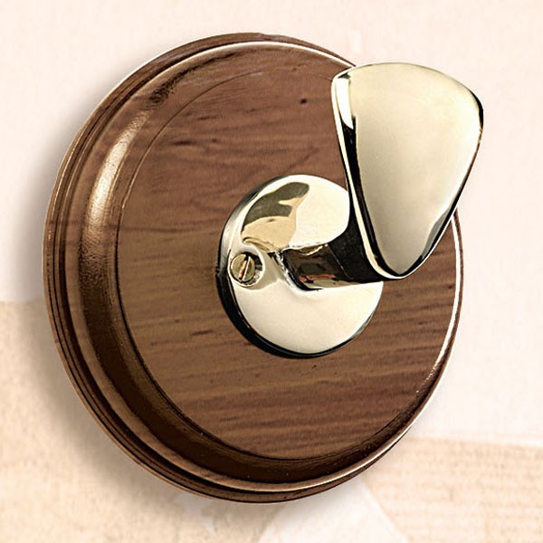 Nautical cloth Hanger in Brass Bollard Shape 1