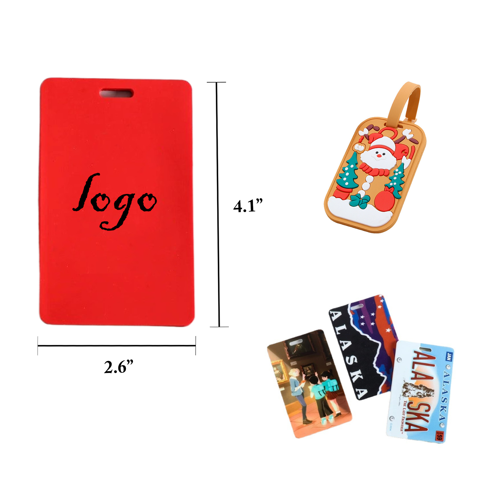 PVC Soft Luggage Tag Card Holder for Travel 2