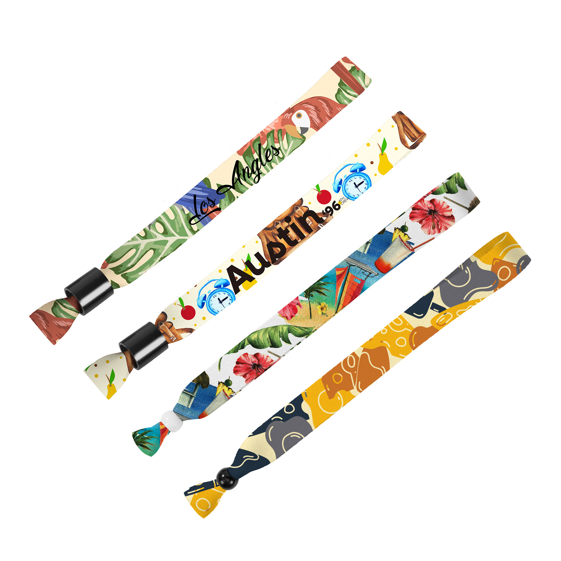 5/8" Sublimated Event Wristband W/ Locking Bead 2