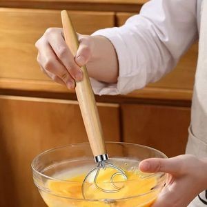 Dough Whisk With Wooden Handle 3