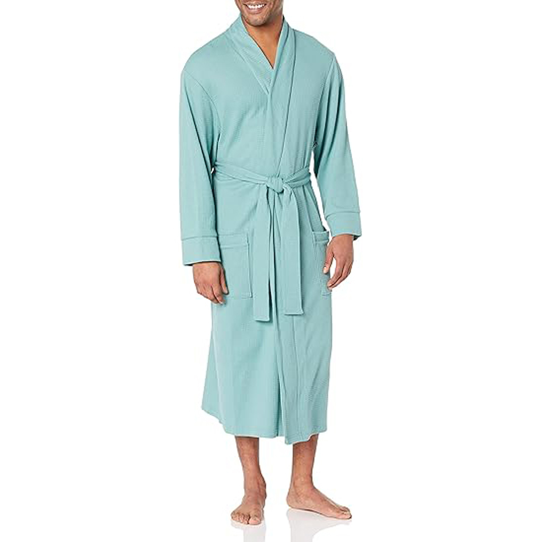 Men's Lightweight Waffle Robe 3