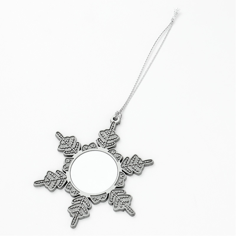 Metal Snowflake Holiday Ornament 3