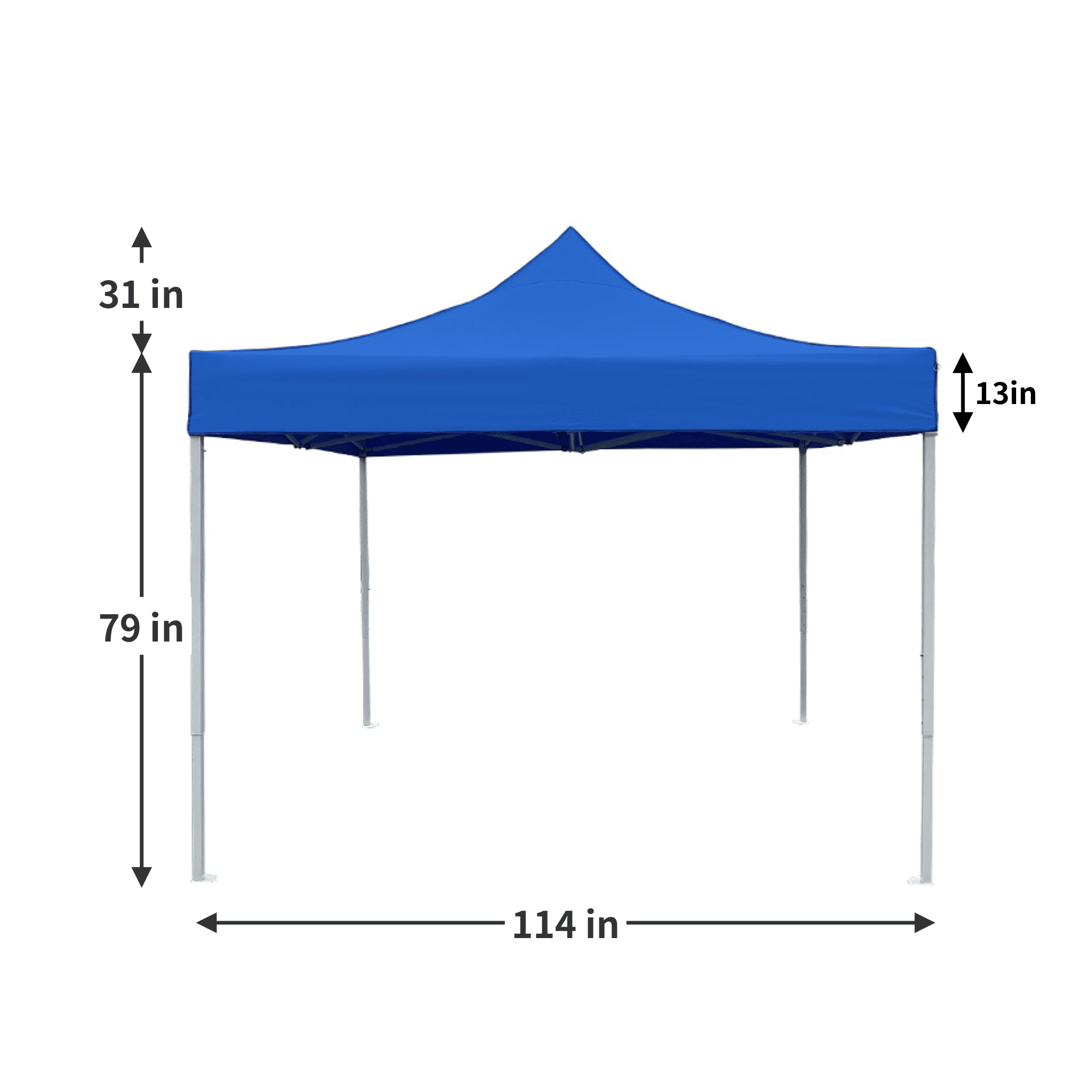 3x3m Heavy Duty Iron Frame Pop Up Event Canopy 4