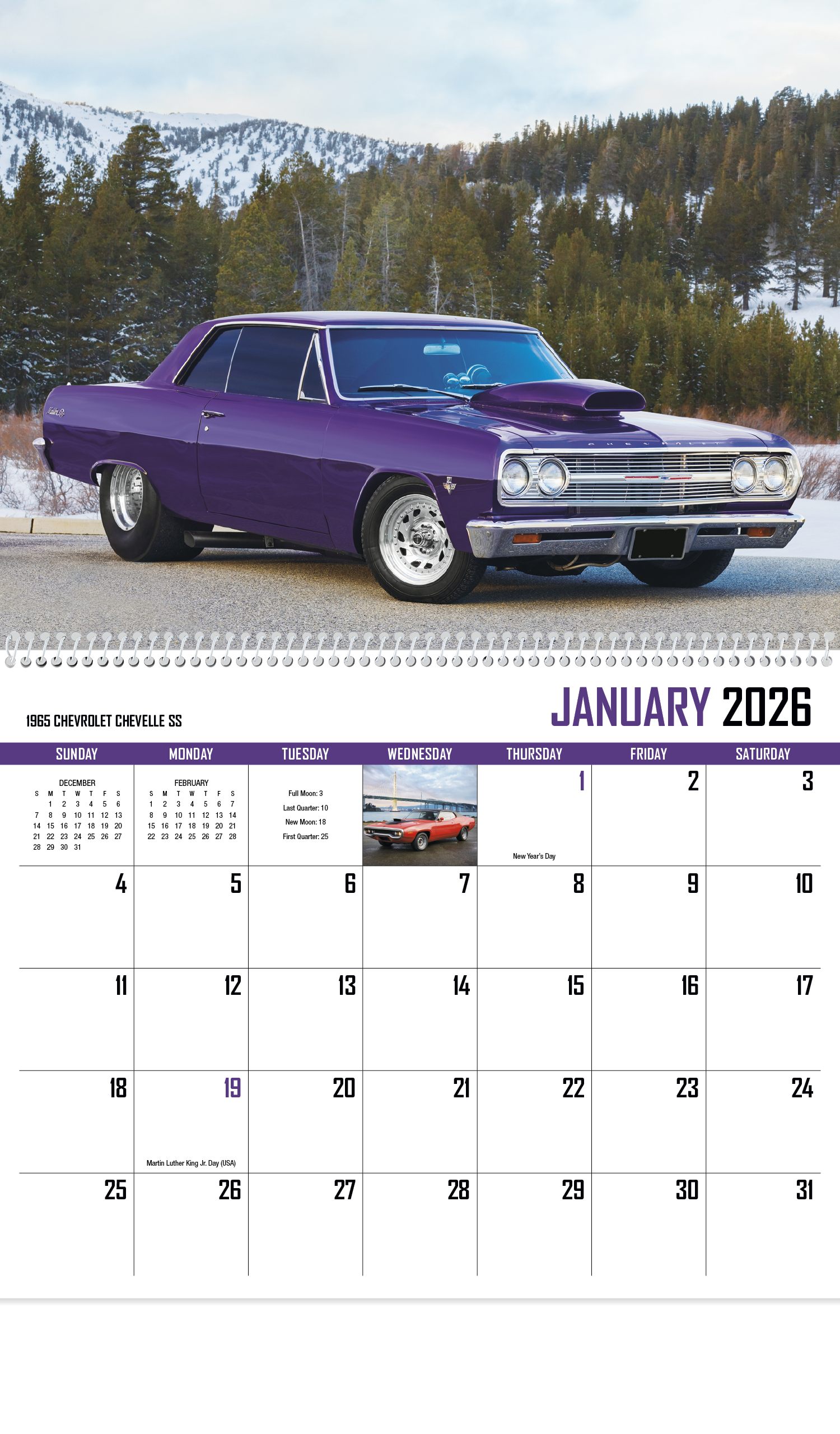 HotLine® Products Street Thunder Appointment Calendar - Spiral 23