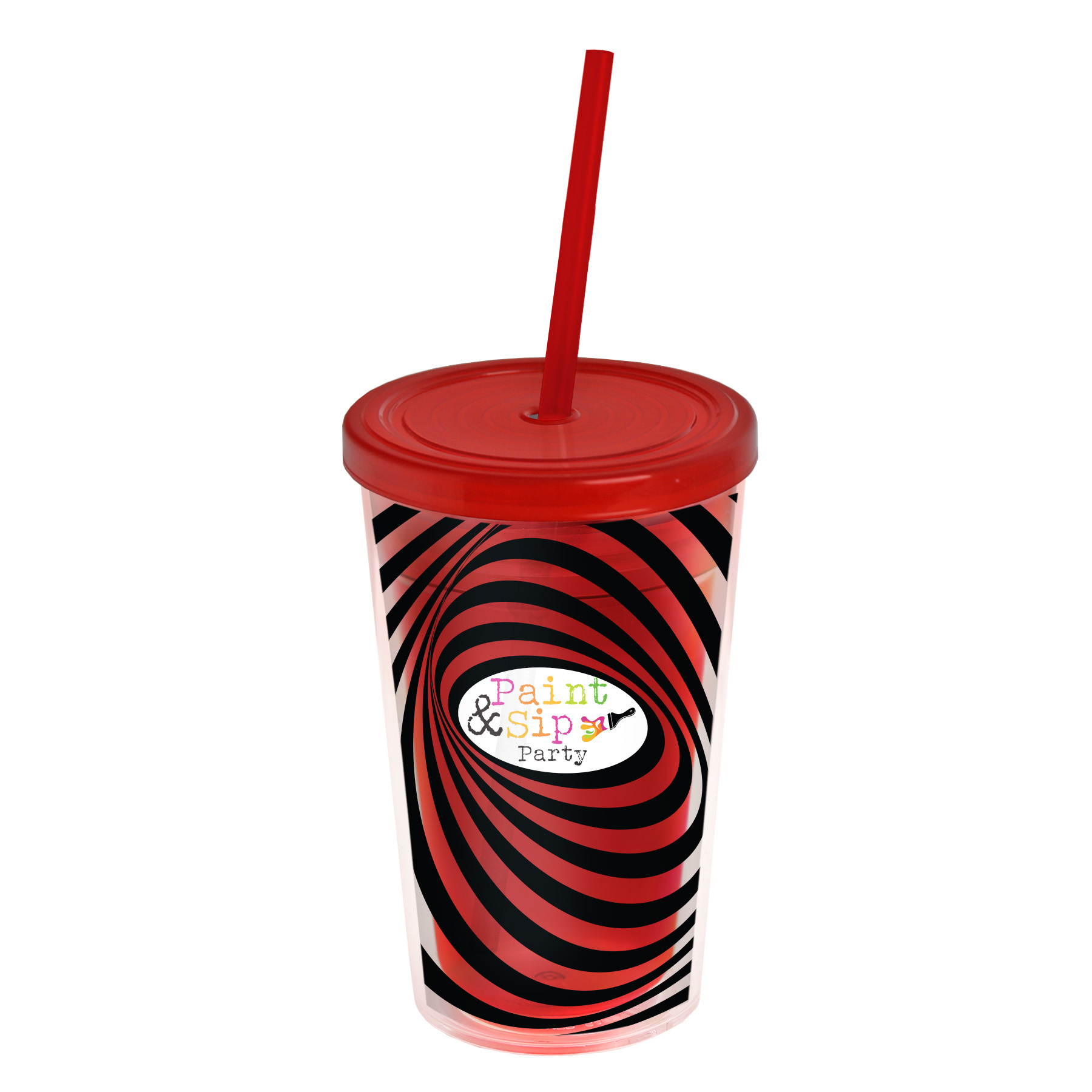 16 oz. Transparent Sentinel Tumbler with Clear Full Color insert 2
