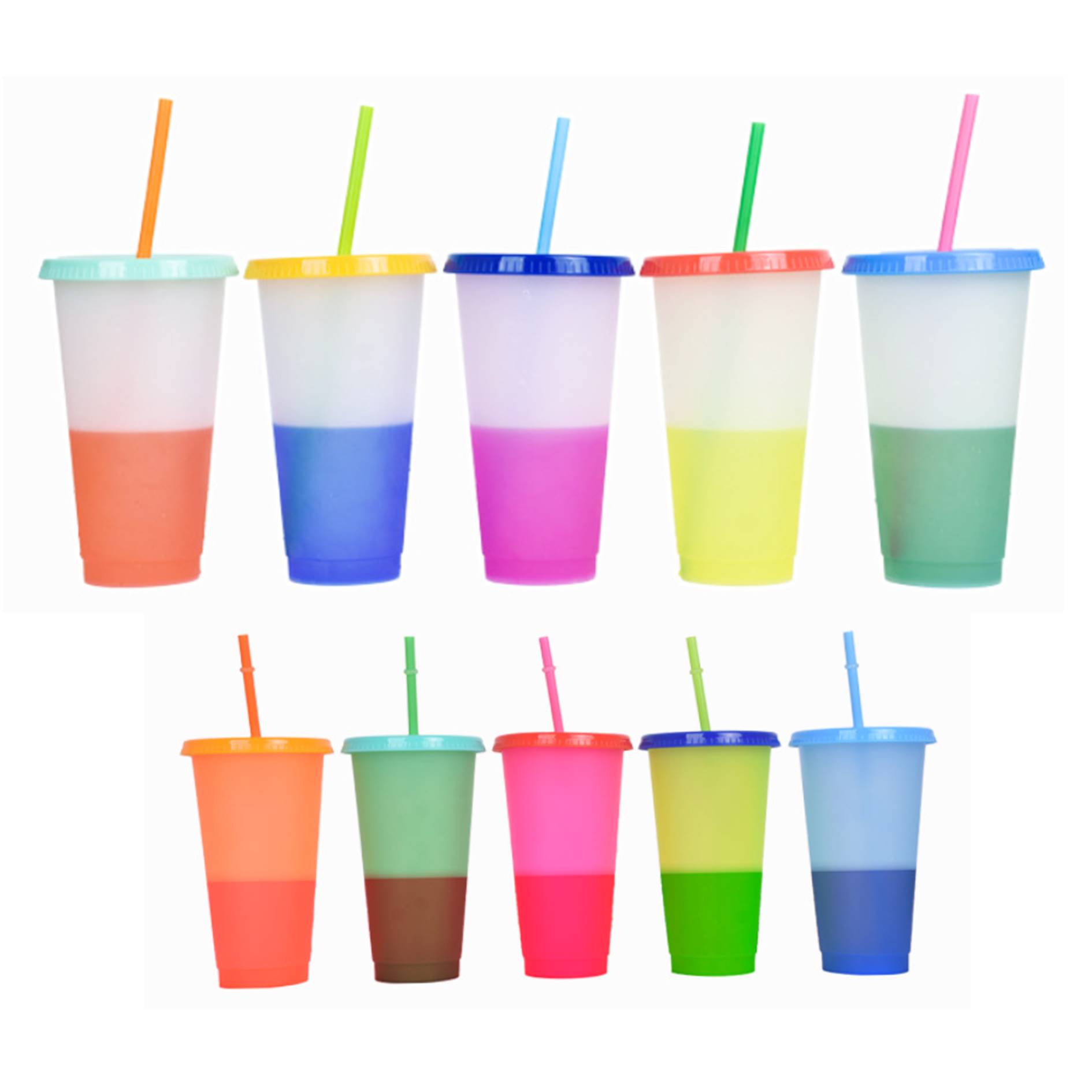 Portable 16 Oz. Temperature Coffee Tumbler w/Straw 2