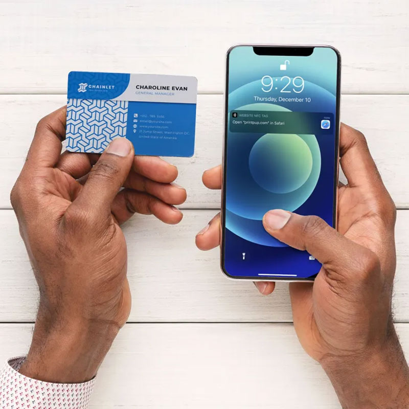 Credit Card Style NFC Business Card – One-Sided Full-Color Printing Included 2