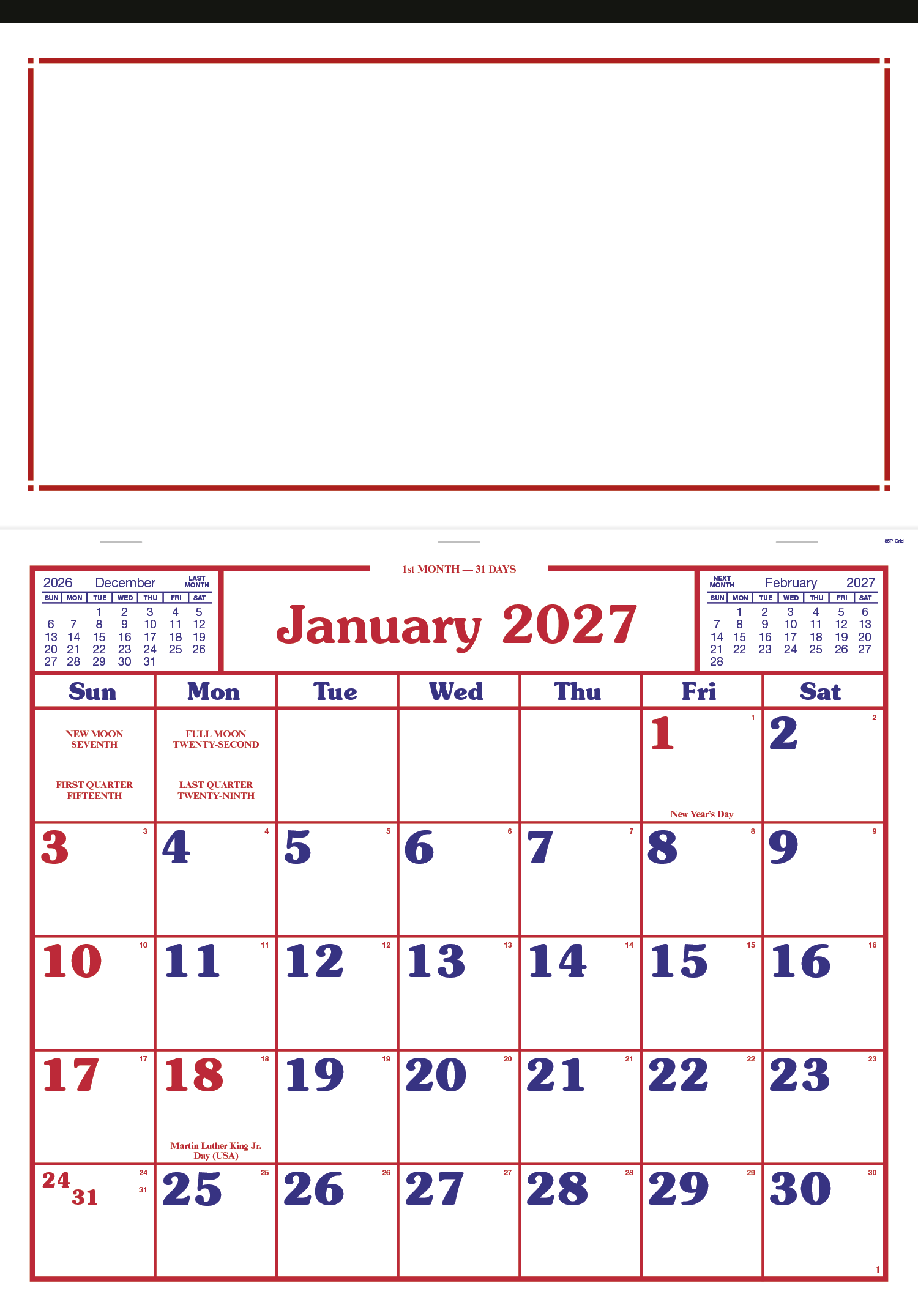 Skinner & Kennedy® Billboard Apron Calendar 16
