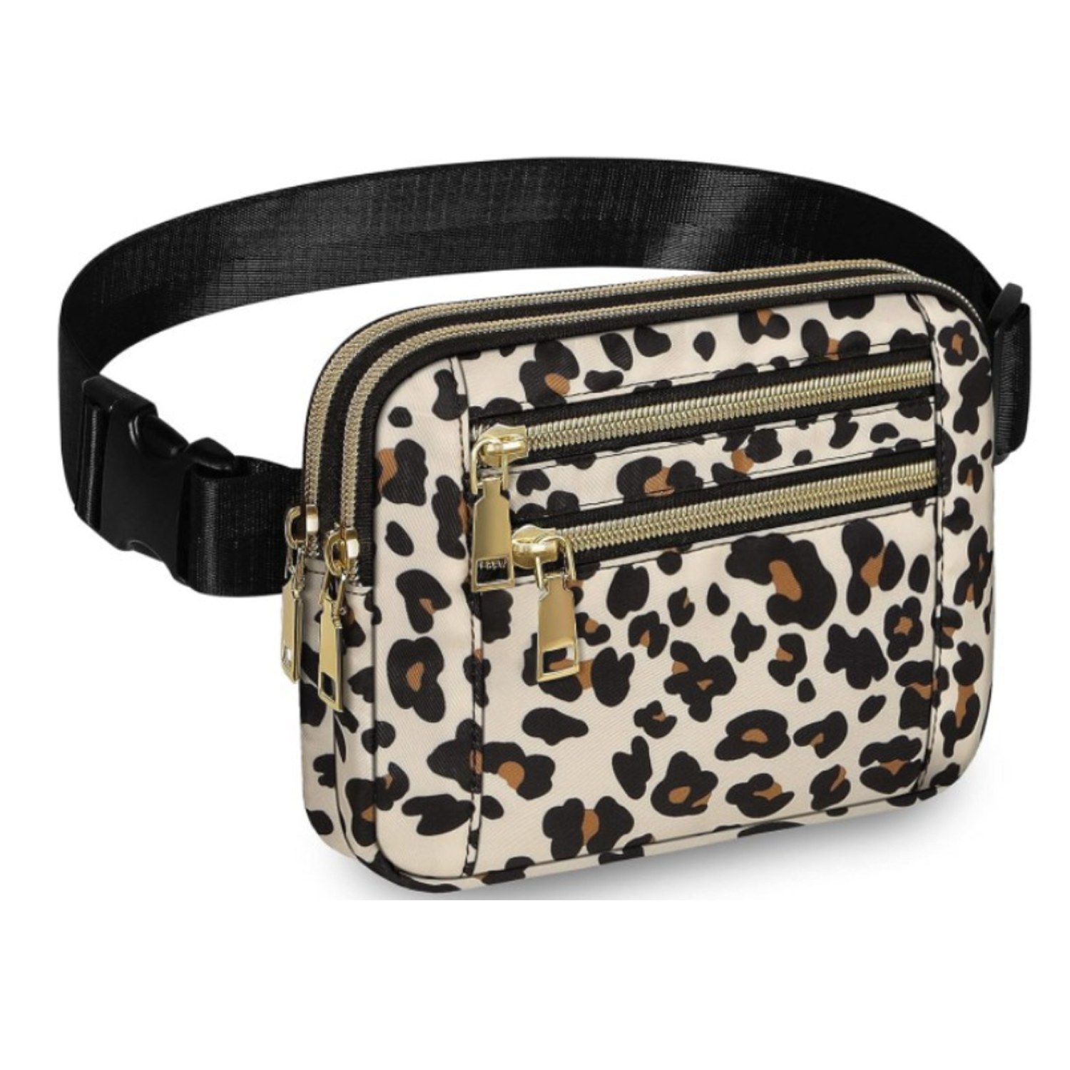 High-Capacity Polyester 4 Pockets Crossbody Fanny Pack 6