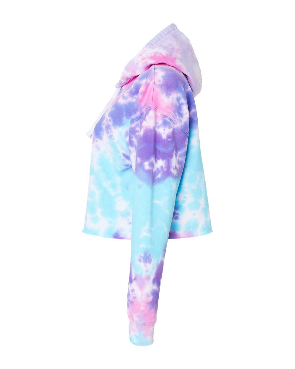 Women's Tie-Dyed Crop Hooded Sweatshirt - 8333 39