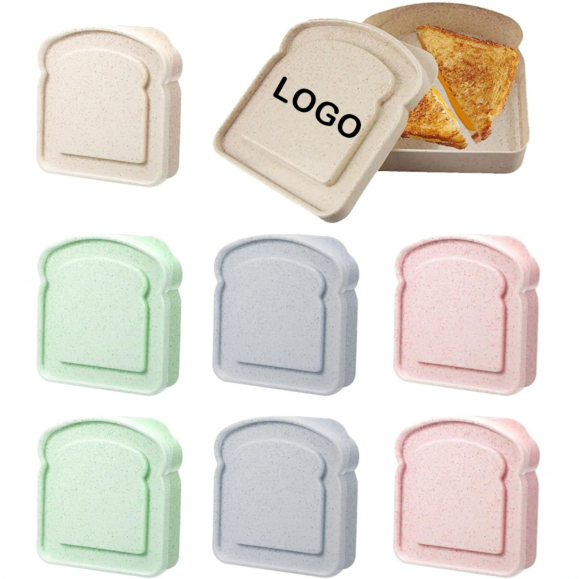 MOQ 100 Branded Bread-Style Food Box 2