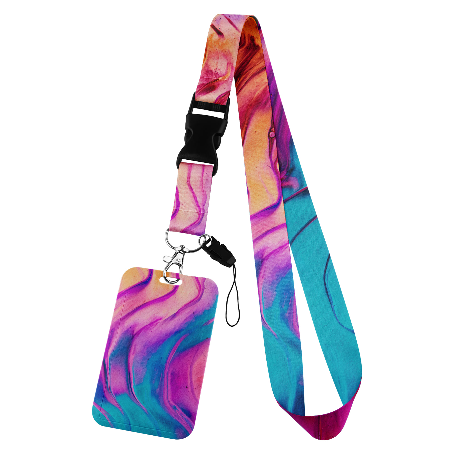 Vertical Version Work Permit Card Holder With Hanging Rope 20