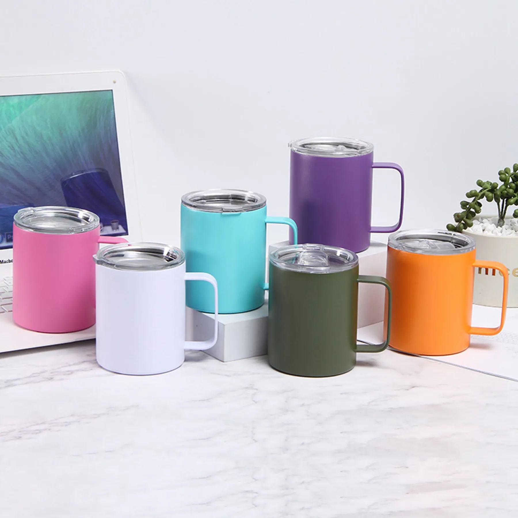 12 Oz. Double Wall Stainless Steel Vacuum Coffee Mug 2