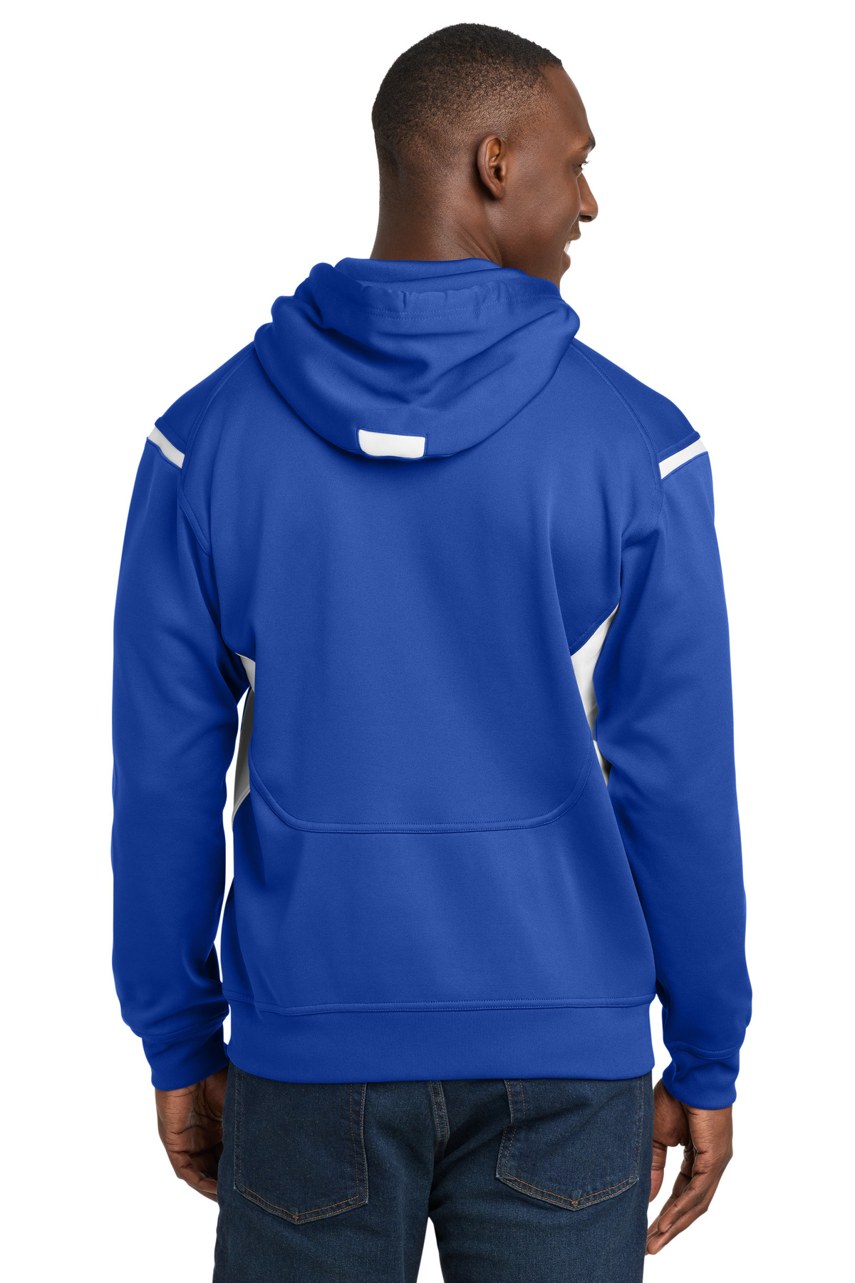 Sport-Tek Tech Fleece Colorblock Hooded Sweatshirt. F246 39