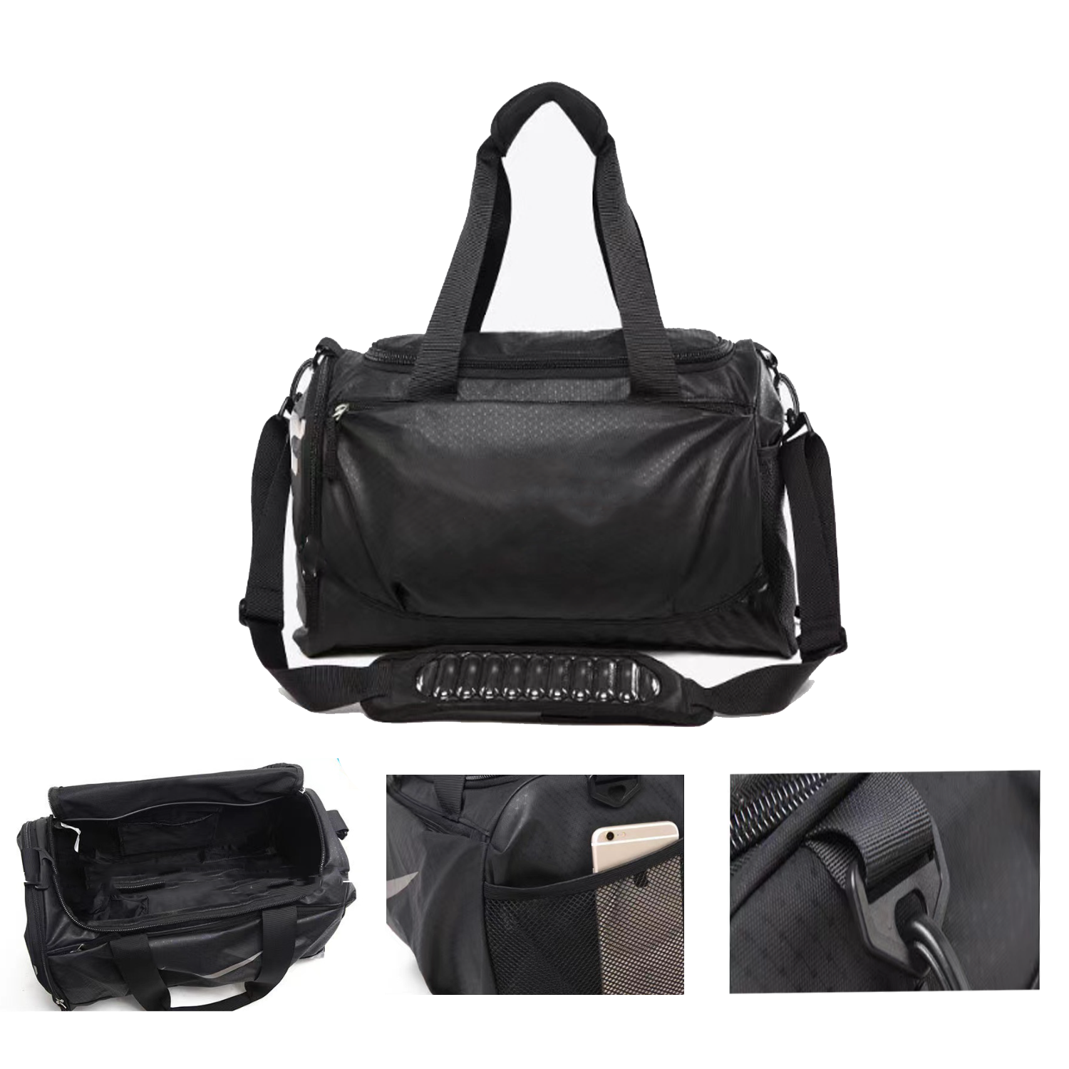 Sports Gym w/ Shoes Compartment Travel Duffel Bag 1