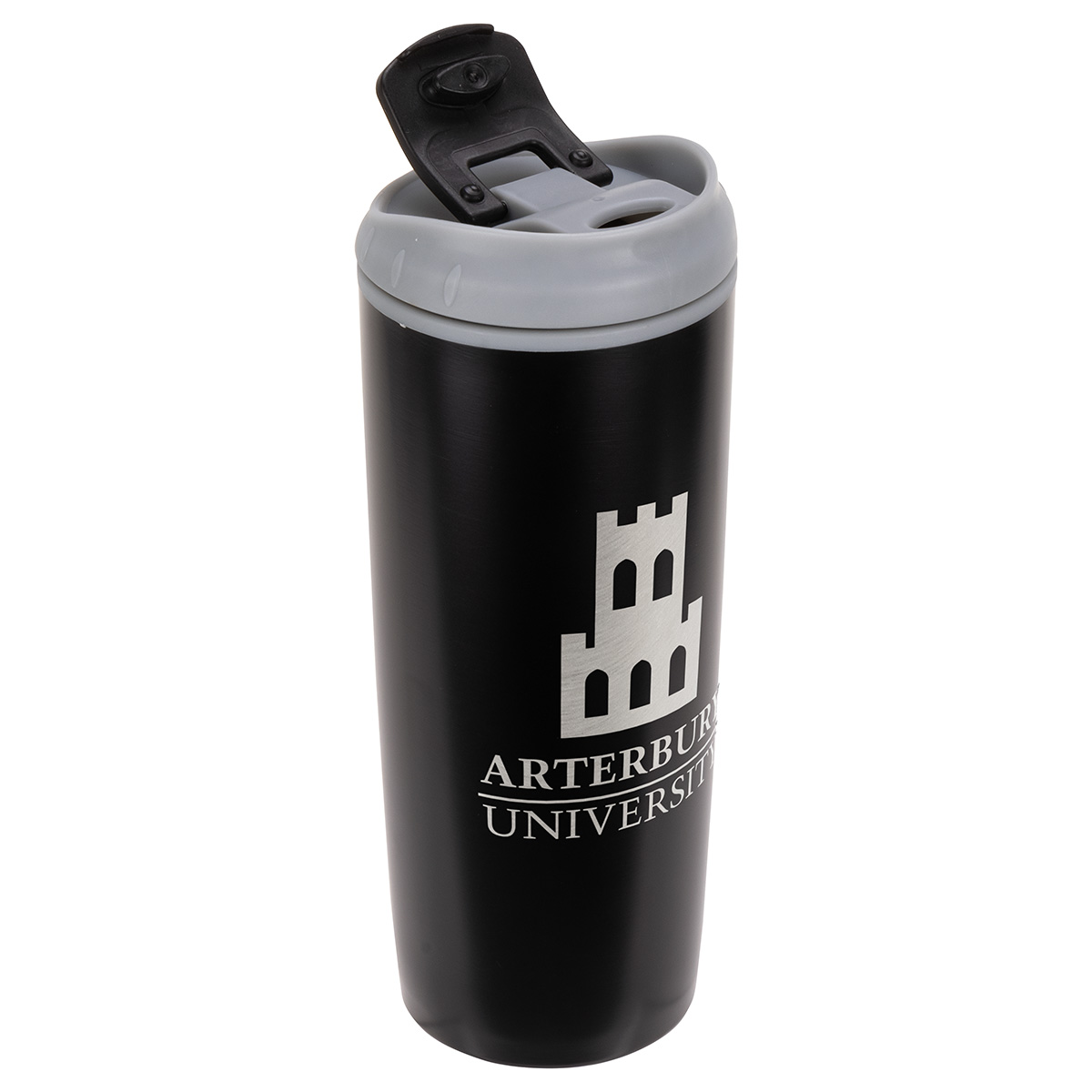 Olympia 17 oz Stainless Steel/Polypropylene Tumbler with Flip Top Lid 25